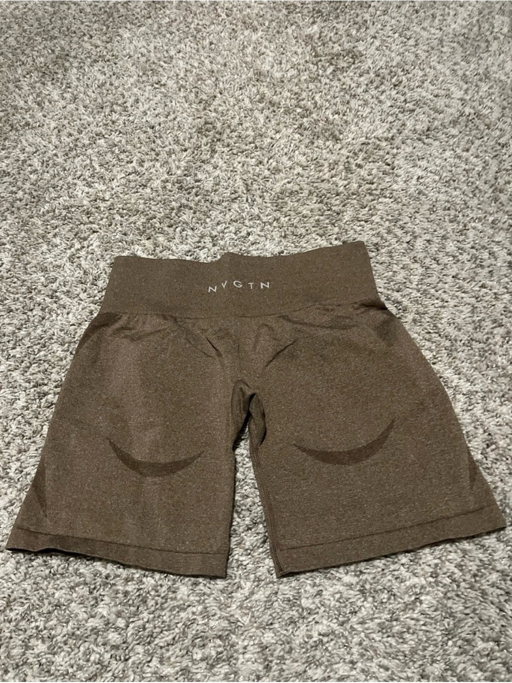 NVGTN Brown Seamless Sculpting Bike Shorts